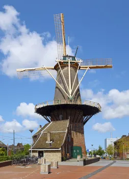 De-Roos-Windmühle, Südostansicht