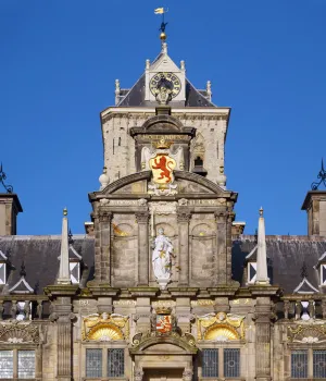 Rathaus von Delft, Detail der Fassade