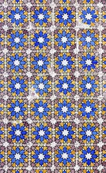 Nationalpalast von Pena, Azulejo-Fliesen mit Zellij-Muster