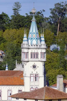 Rathaus von Sintra, Turm, Südwestansicht