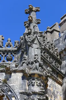 Christuskonvent, Manuelinische Kirche, Detail der Fassade