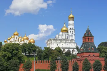 Moskauer Kreml, Verkündigungs- und Erzengel-Michael-Kathedrale, Iwan der Große und Geheimgangsturm