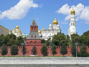 Moskauer Kreml, Verkündigungs-Kathedrale, Geheimgangsturm, Erzengel-Michael-Kathedrale und Iwan der Große