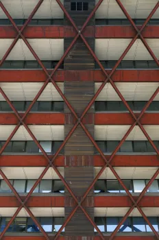Gebäude des Slowakischen Radios, Detail der Fassade