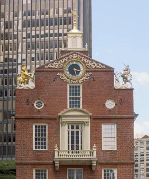 Old State House, Detail der Ostfassade