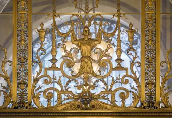 Boston Opera House, Eingangshalle, Detail des Fenstergitters