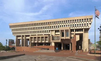 Rathaus von Boston, Südwestansicht