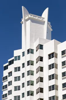 Delano South Beach Hotel, Detail der Fassade