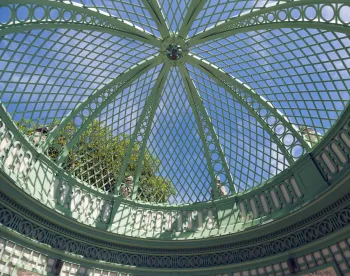 Villa Vizcaya, Teehaus, Dachstruktur