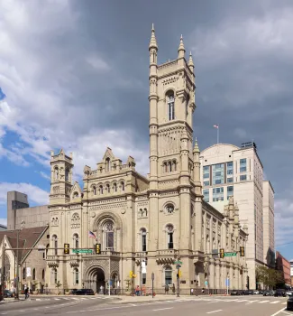 Freimaurertempel von Philadelphia, Westansicht