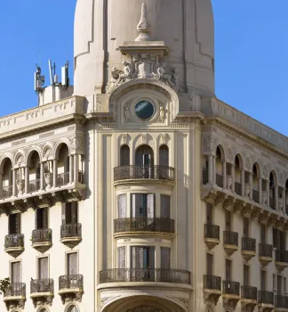 Soler-Gebäude, Detail der Fassade